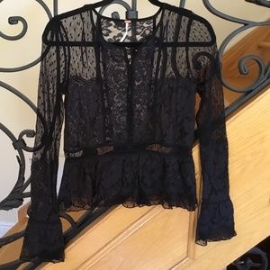FREE PEOPLE LACE TOP